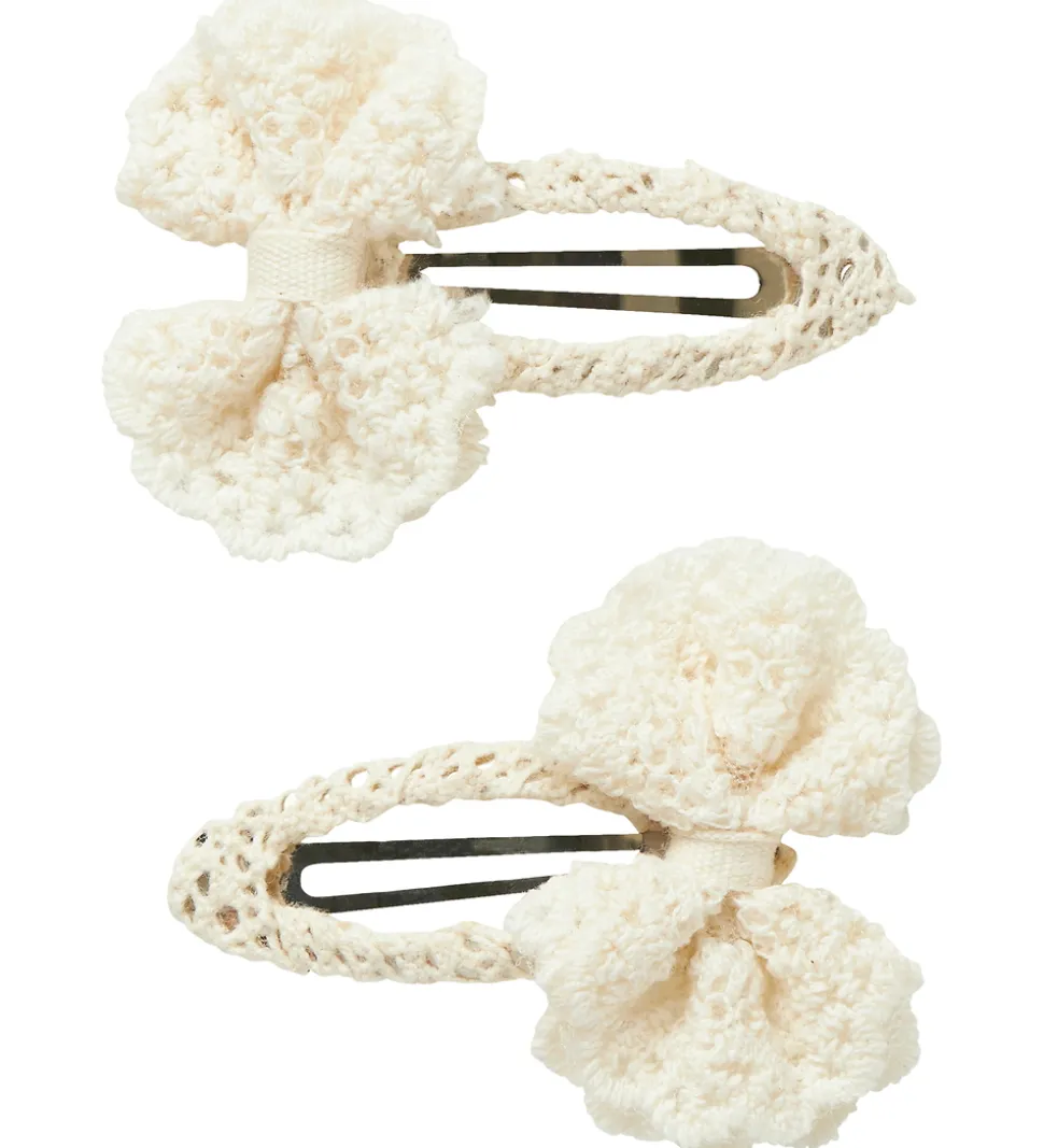 Name It Hårklemme - 2-Pak - NmfOlena - Cloud Dancer