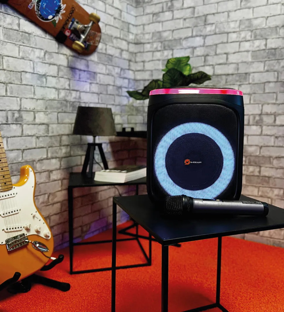 N-GEAR Karaoke Højtalere - Wireless - The Flash Banger 606 - Sor