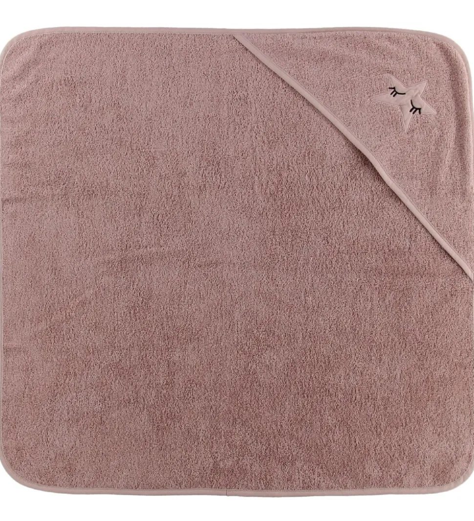 Nørgaard Madsens Babyhåndklæde - 75x75 cm - Rosa m. Stjerne