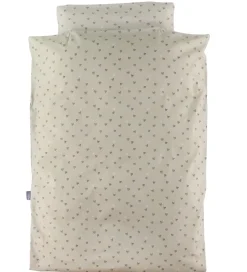 Nørgaard Madsens Sengestøj - Voksen - Beige m. Hjerter