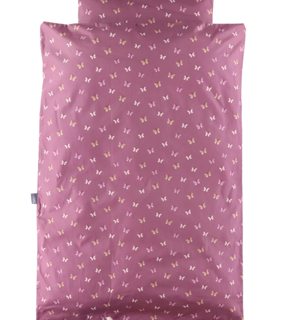Nørgaard Madsens Sengetøj - Voksen - Mauve m. Sommerfugle