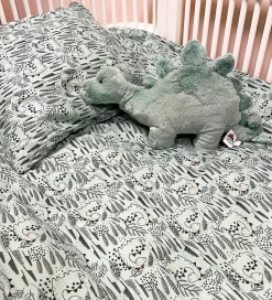 Nørgaard Madsens Sengetøj - Voksen - Mørkegrøn m. Dinosaur