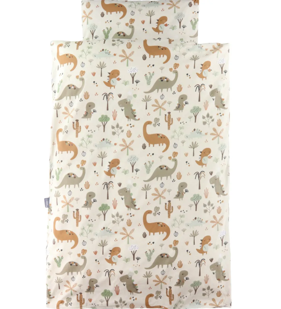 Nørgaard Madsens Sengetøj - Baby - Beige m. Dino