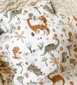Nørgaard Madsens Sengetøj - Baby - Beige m. Dino