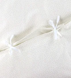Nørgaard Madsens Sengetøj - Junior - Off White m. Beige Prikker