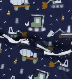 Nørgaard Madsens Sengetøj - Baby - Navy m. Arbejdsmaskiner
