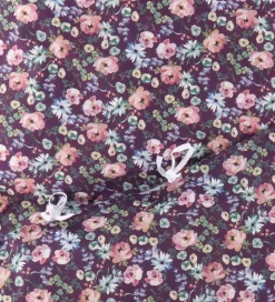 Nørgaard Madsens Sengetøj - Baby - Blommelilla m. Blomster