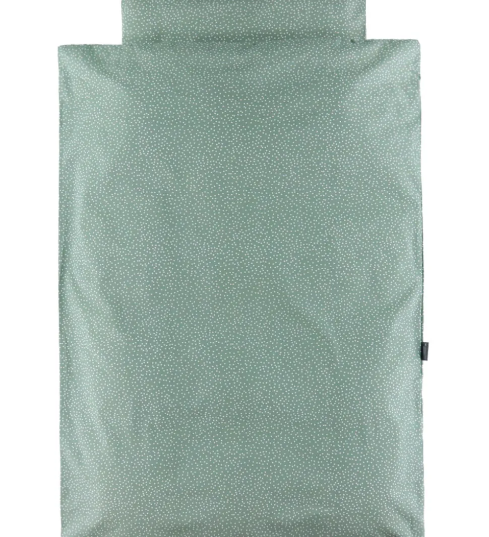 Nørgaard Madsens Sengetøj - Junior - Dusty Green m. Prikker