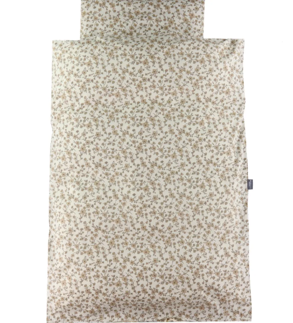 Nørgaard MAdsens Sengetøj - Voksen - Beige/Hvid Blomsterprint
