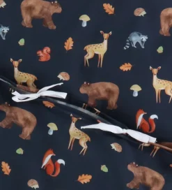 Nørgaard Madsens Sengetøj - Junior - Navy m. Skovens Dyr