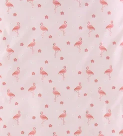 Nørgaard Madsens Sengetøj - Baby - Rosa m. flamingo/Blomster