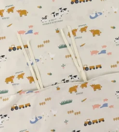 Nørgaard Madsens Sengetøj - Baby - Beige m. Bondegård