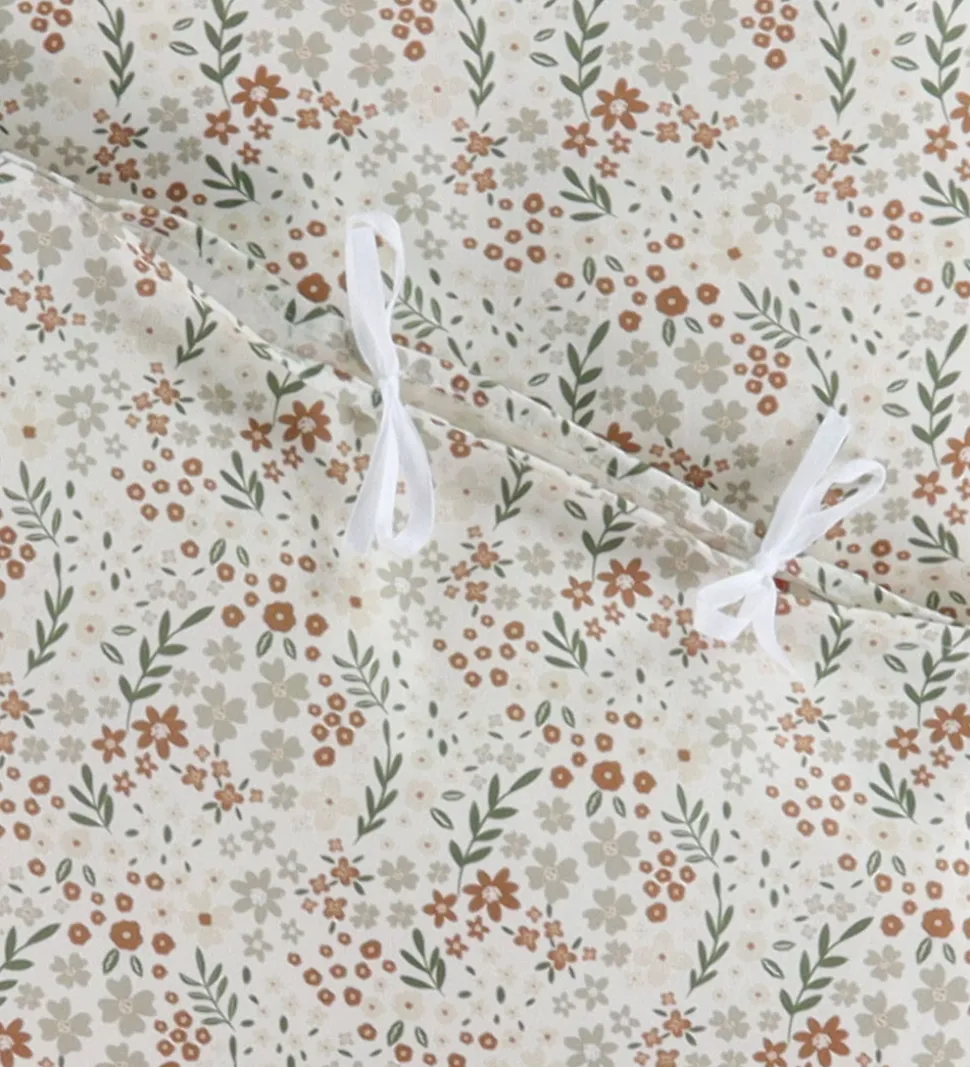 Nørgaard Madsens Sengetøj - Baby - Off White m. Beige og Brune B