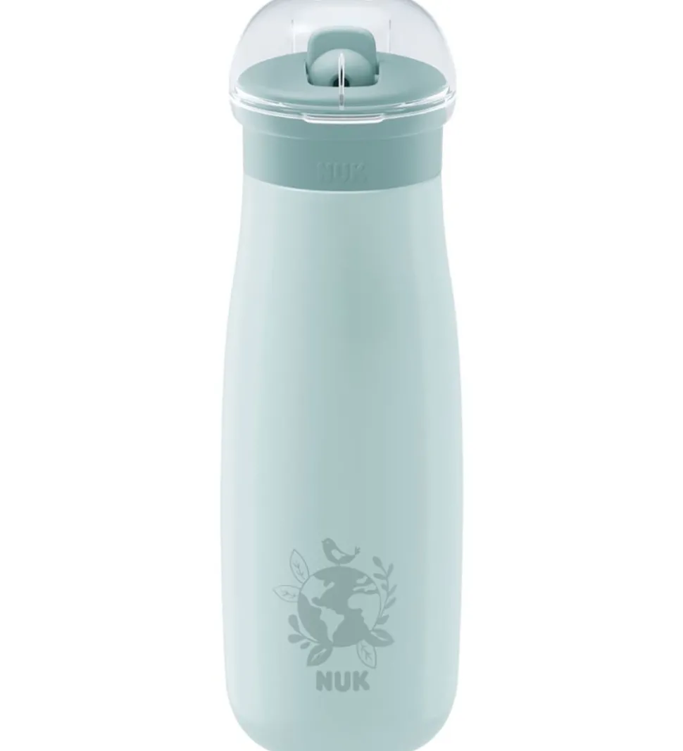 Nuk Drikkedunk m. Sugerør - Mini-Me Flip - 500 ml - Stål - Globe