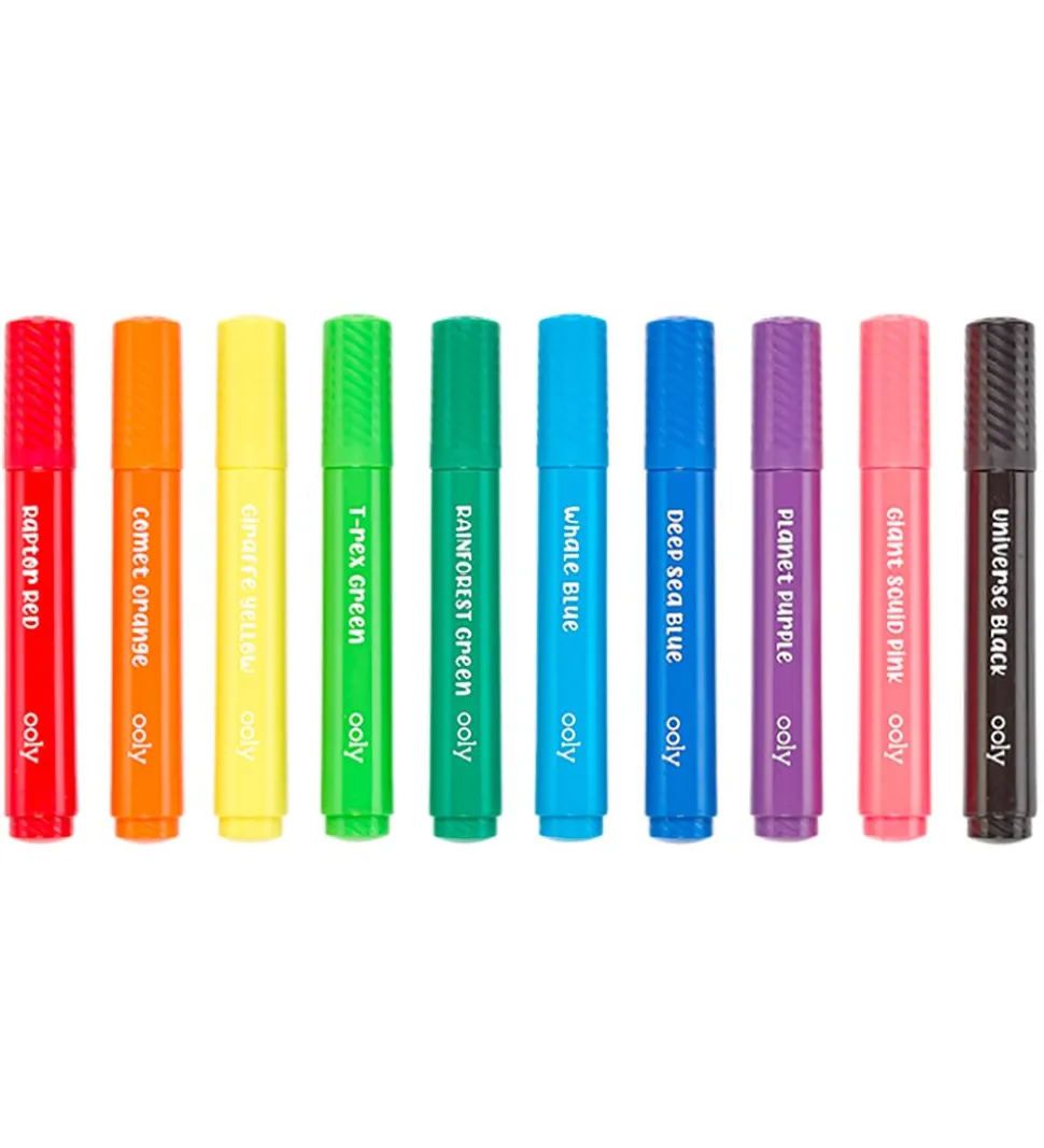 Ooly Jumbo Tusher - Big Bright Brush - 10 Stk - Multifarvet
