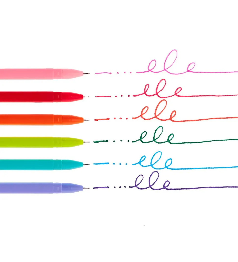 Ooly Kuglepen - 6 Stk - Fine Line Colored Gel Pens