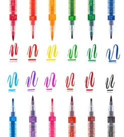 Ooly Tuscher - Calligraphy Duo - 12 stk - Multifarvet