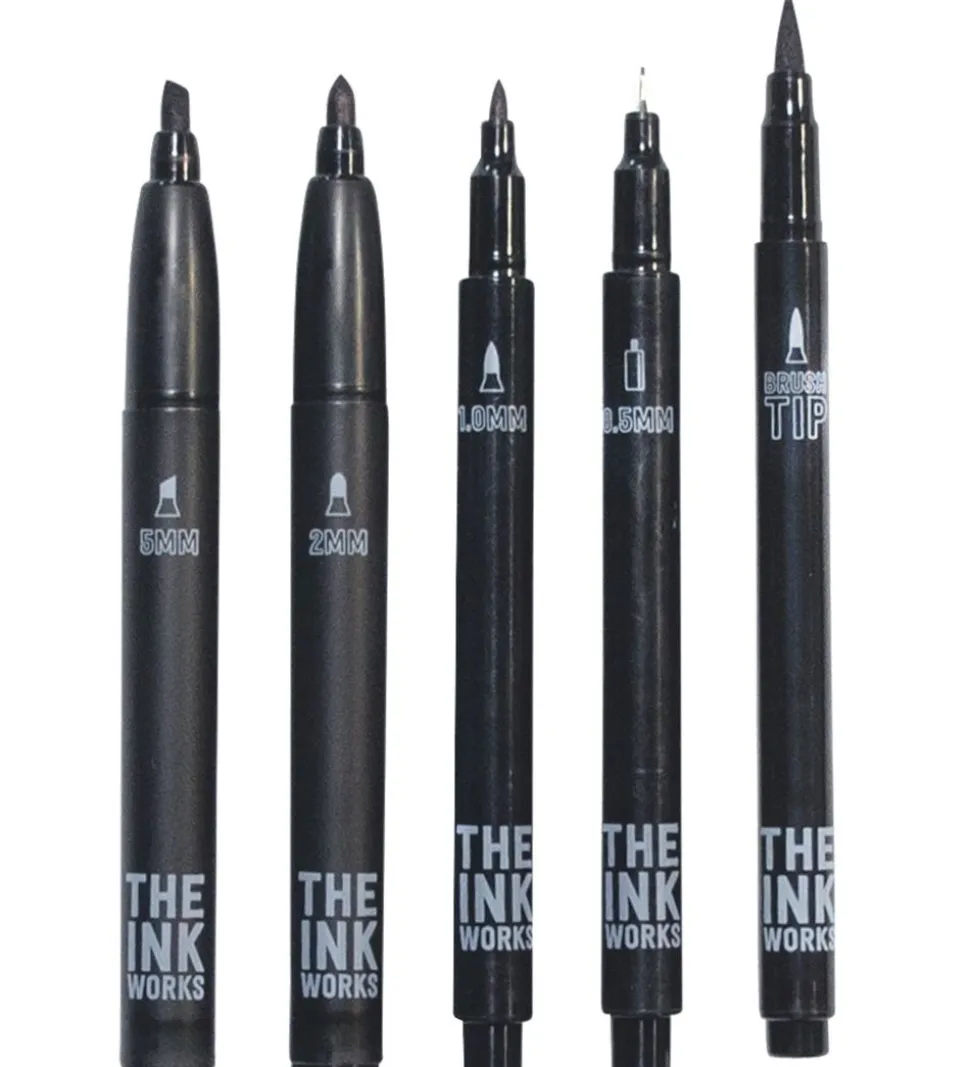 Ooly Tuscher - The Ink Workers - 5-pak - Sort