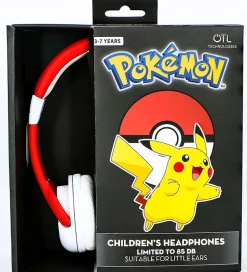 OTL Høretelefoner - Pokemon - On-Ear Junior - Pokeball - Rød/Hvi
