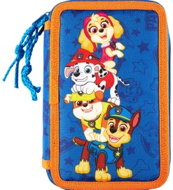 Paw Patrol Penalhus - Double Decker m. Indhold - Blå/Orange