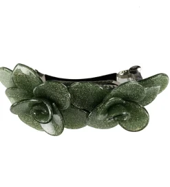 Petit by Sofie Schnoor Hårspænde - 9x5 cm - Blomster - Grøn