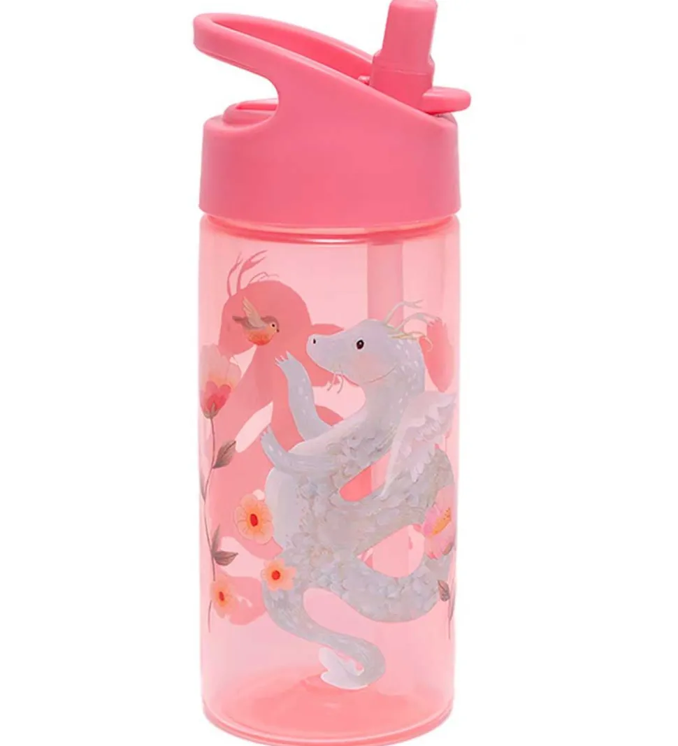 Petit Monkey Drikkedunk - Fairytale Dragon - 380 ml - Peony Pink