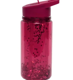 Petit Monkey Drikkedunk m. Sugerør - 300 ml - Rød m. Glimmer