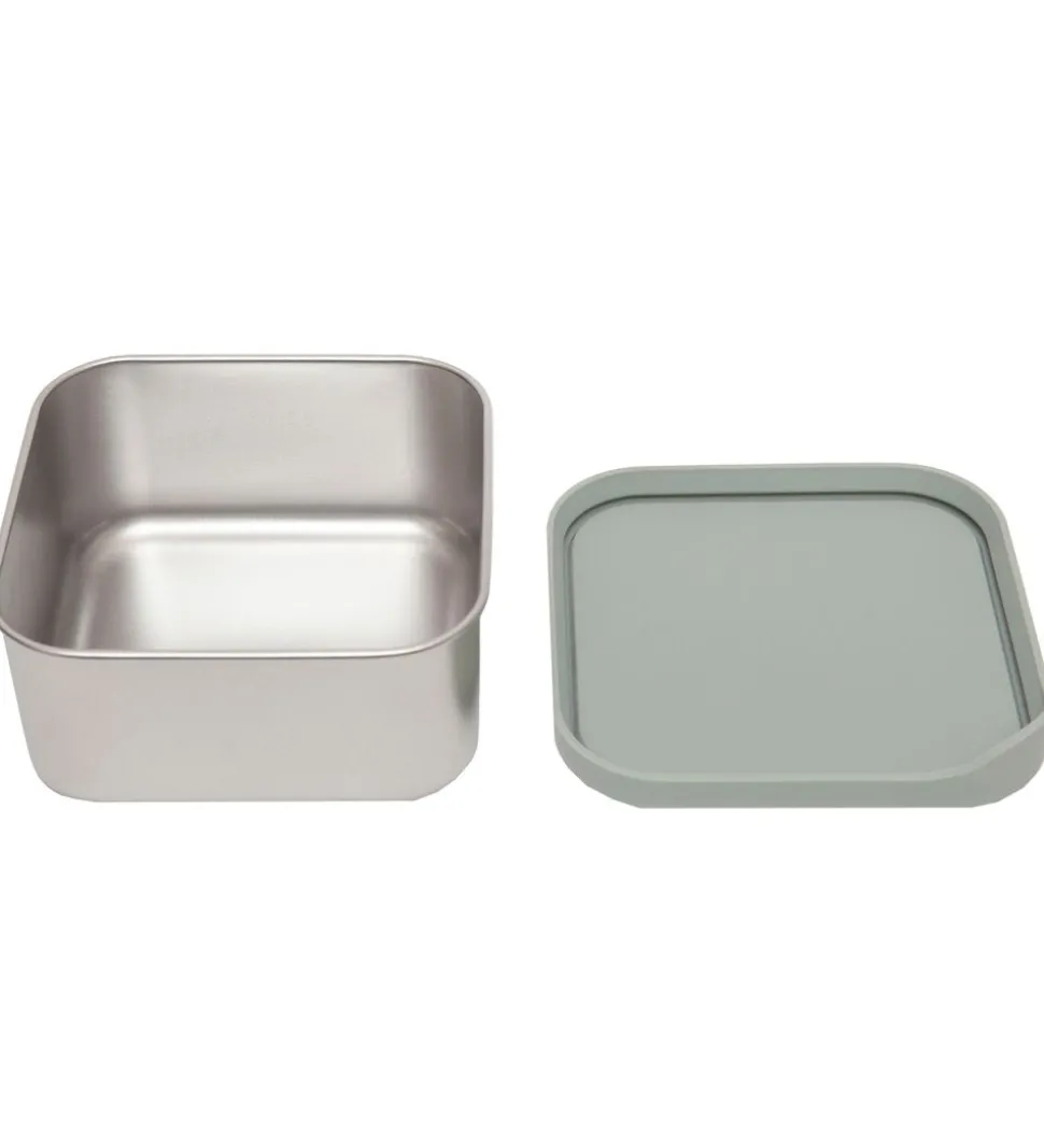 Petit Monkey Madkasse - Lucy - Stainless Steel - Sage Green