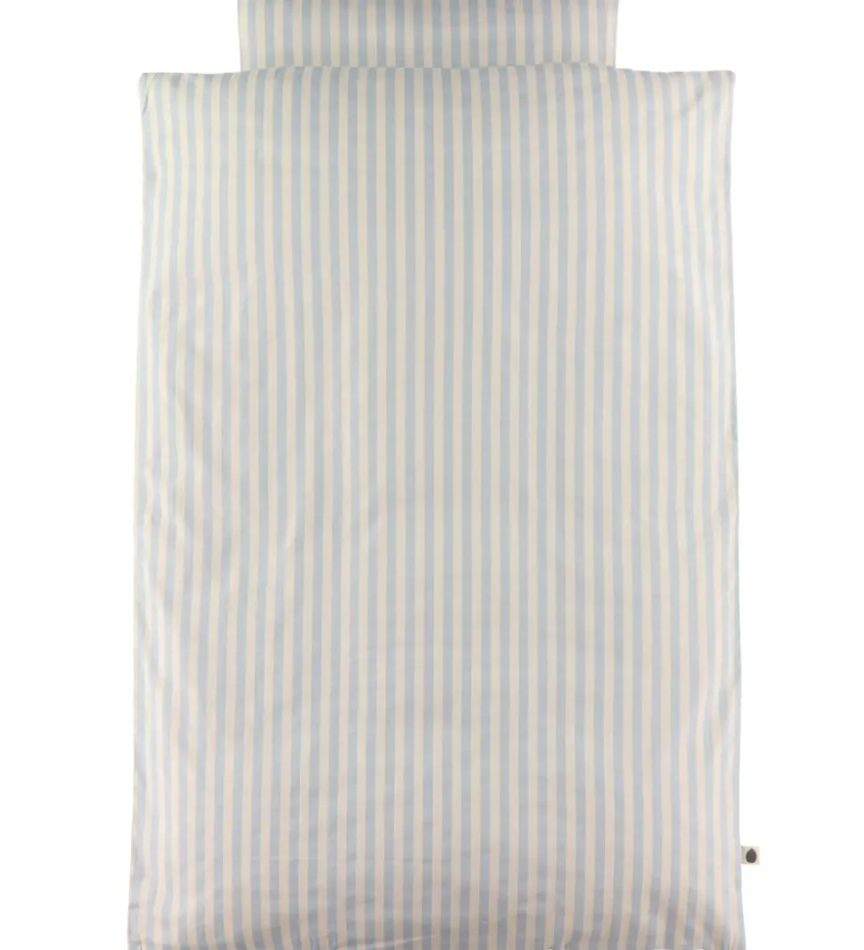Pine Cone Sengetøj - Baby - Blue Blossom Stripe