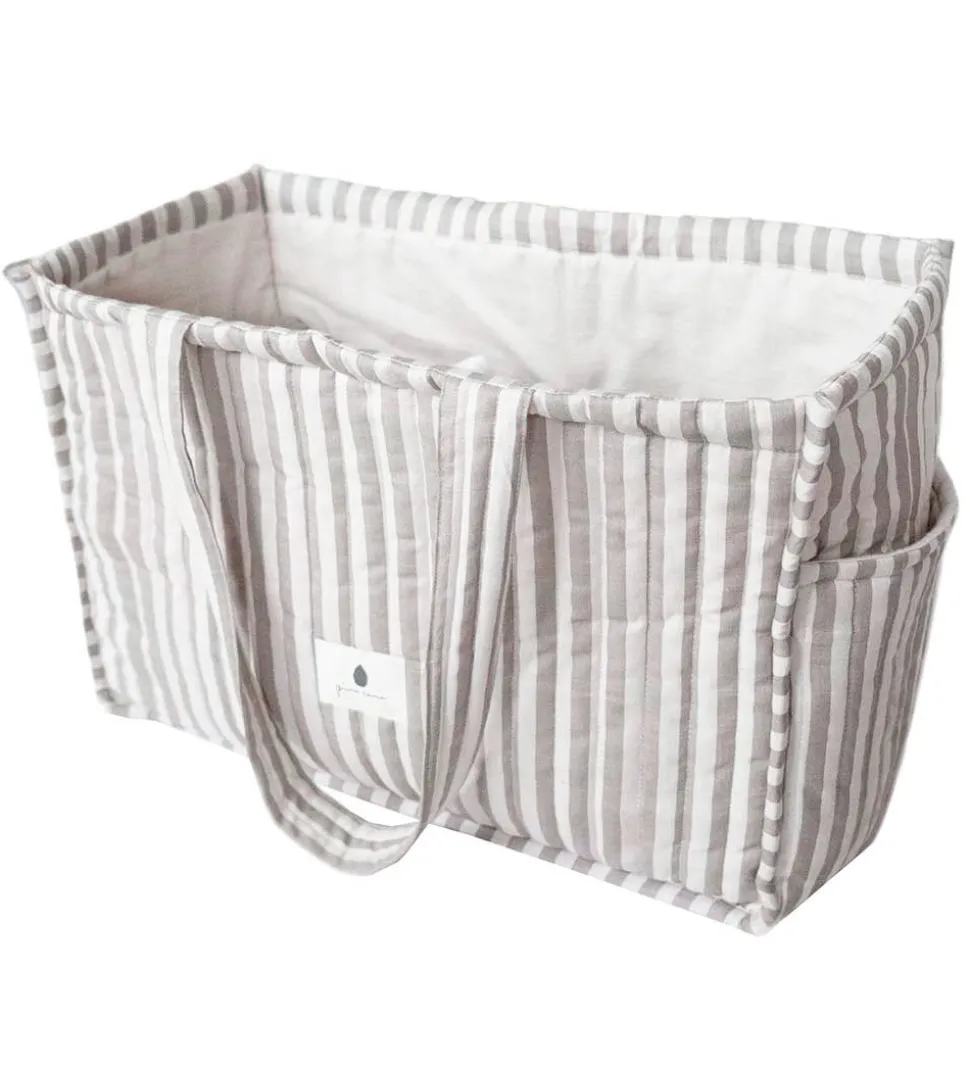 Pine Cone Shopper - Mommy - Mushroom Stripe
