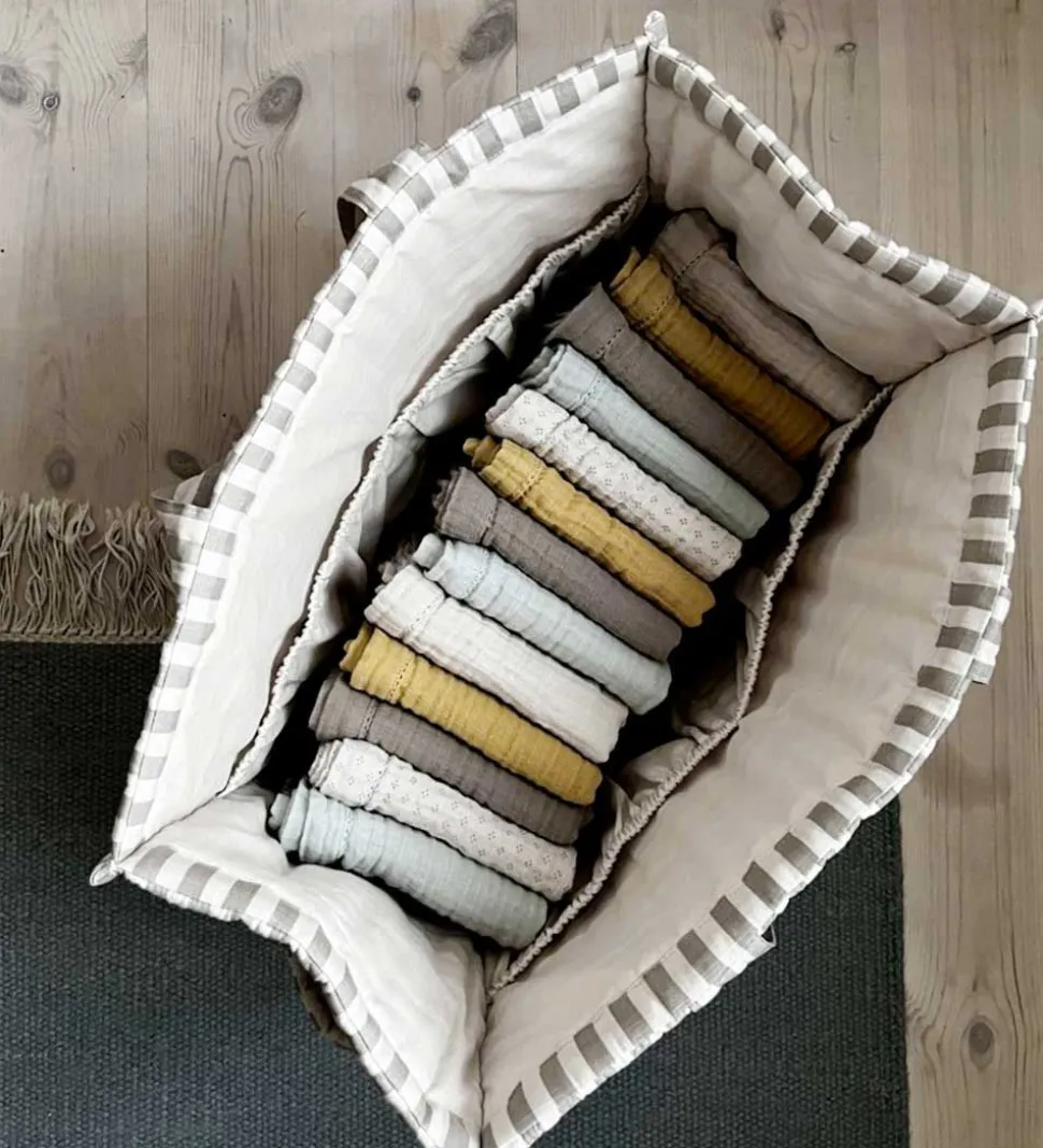 Pine Cone Shopper - Mommy - Mushroom Stripe
