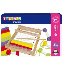 Playbox Kreativt Sæt - Væveramme m. 4 Farver