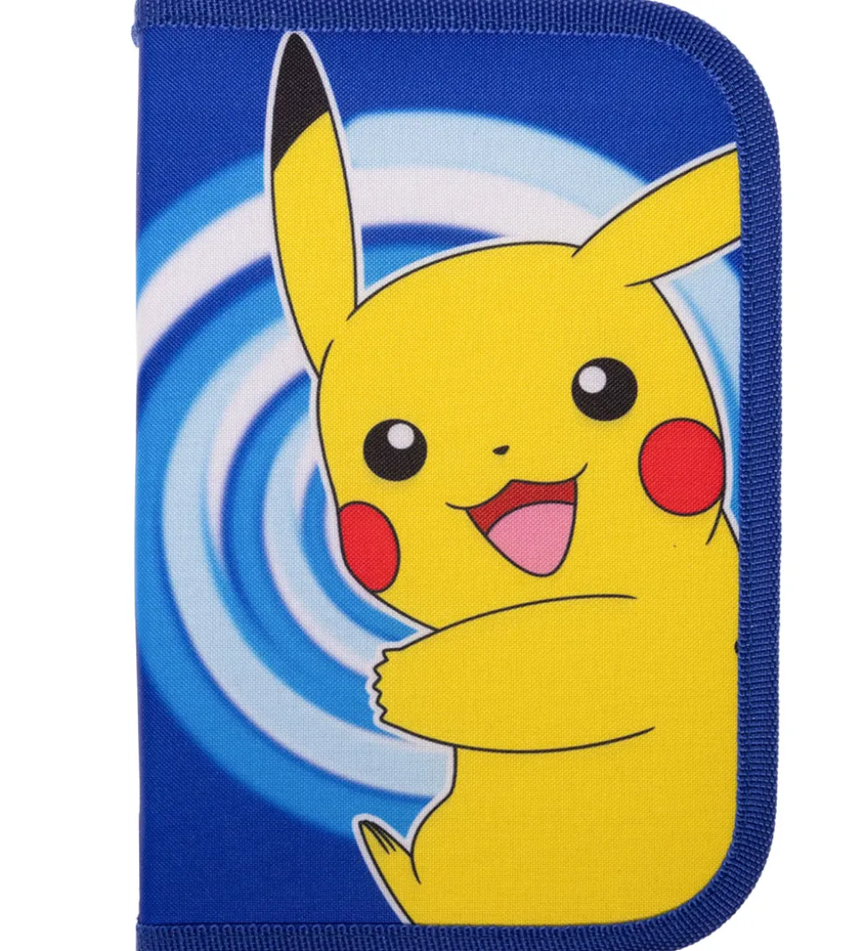 Pokémon Penalhus m. Indhold - Blå/Gul m. Pikachu