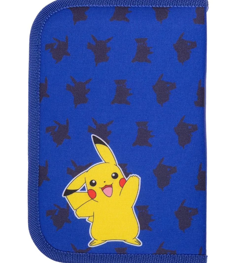 Pokémon Penalhus m. Indhold - Blå/Gul m. Pikachu