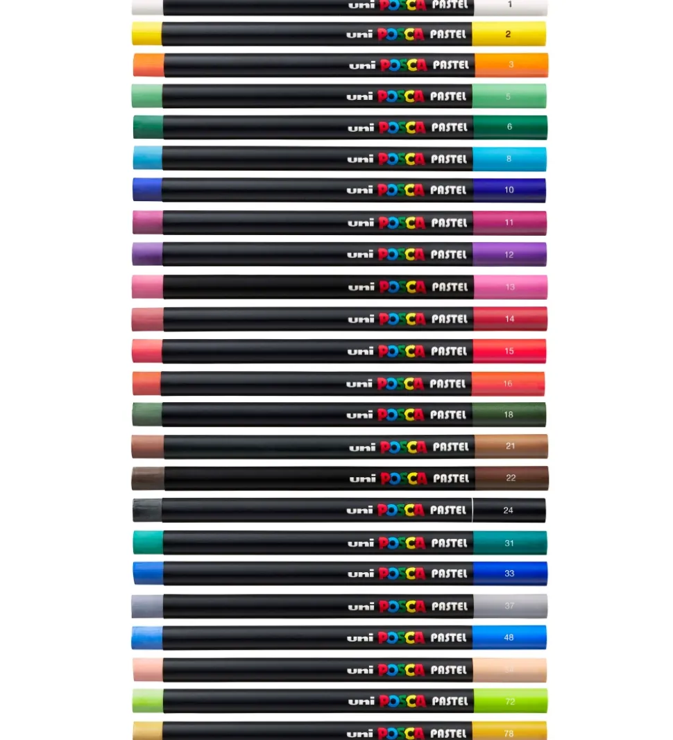 Posca Fedtfarver - 24 stk. - Multifarvet