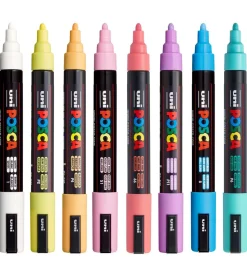 Posca Tuscher - PC-5M - 8 stk. - Afdæmpede Farver