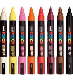 Posca Tuscher - PC-5M - 8 stk. - Varme Farver