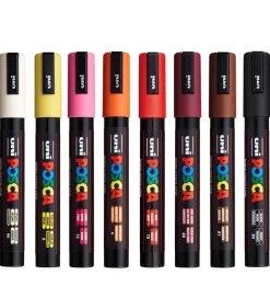 Posca Tuscher - PC-5M - 8 stk. - Varme Farver