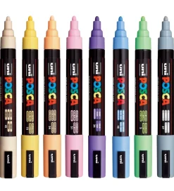 Posca Tuscher - PC-5M - 8 stk. - Pastelfarver