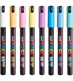 Posca Tuscher - PC-1MR - 8 stk. - Afdæmpede Farver
