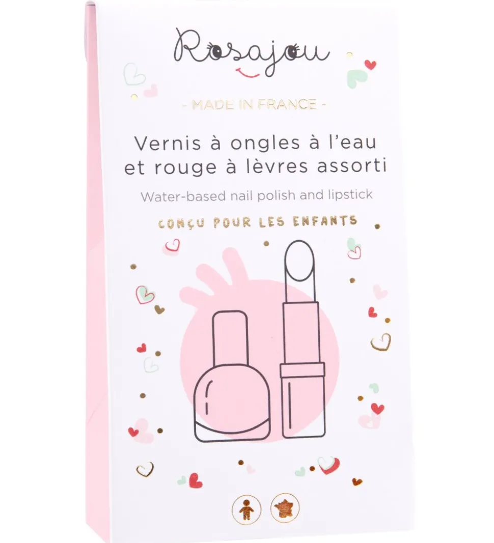 Rosajou Sminkesæt - Madame - Læbestift/Neglelak