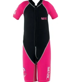 Seac Badeheldragt - Dolphin Shorty Girl 1,5 mm - Sort/Pink