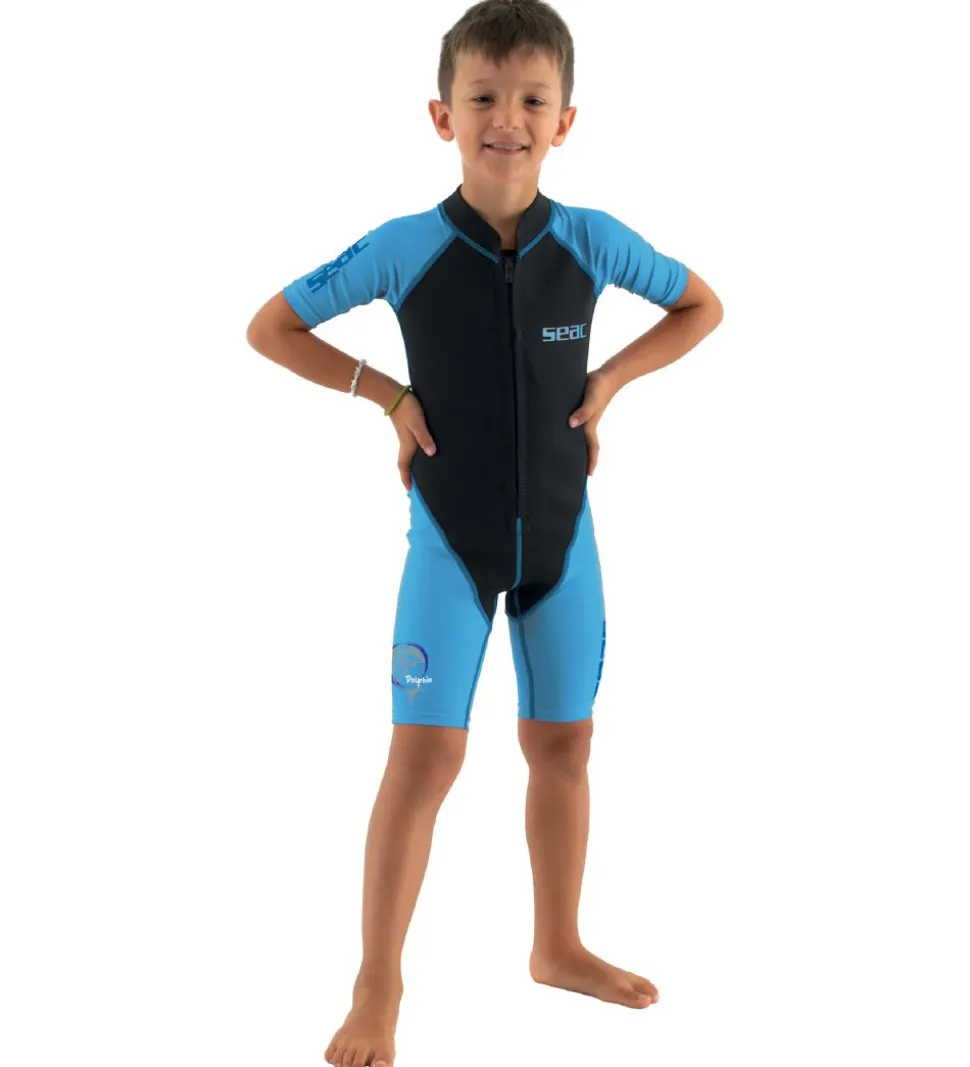 Seac Badeheldragt - Dolphin Shorty Boy 1,5 mm - Neopren - Sort/B