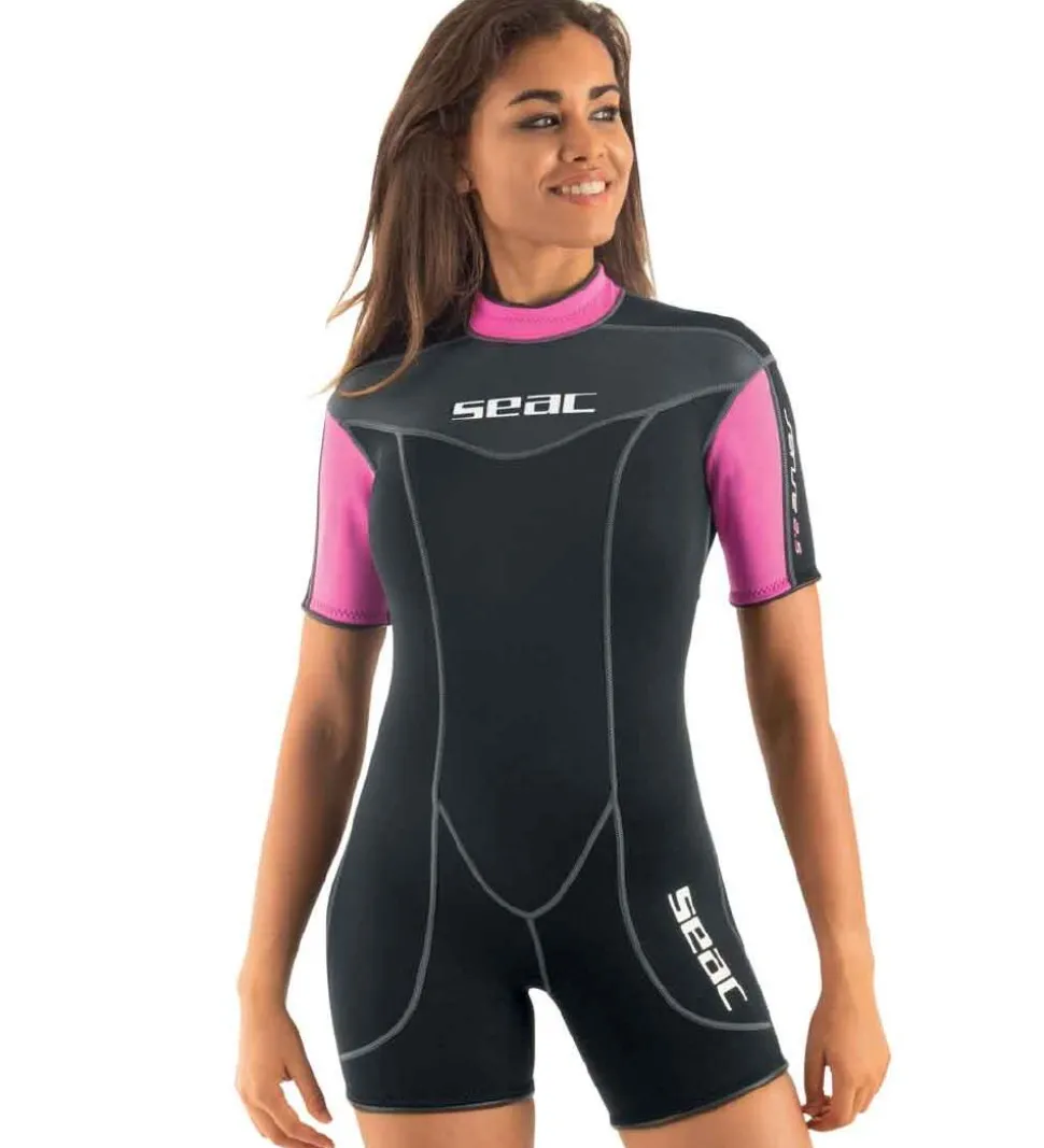 Seac Våddragt - Sense Shorty Lady 2,5 mm - Sort/Pink