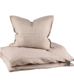 Sebra Sengetøj - Junior - Musselin - Seabreeze Beige
