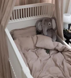 Sebra Sengetøj - Junior - Musselin - Seabreeze Beige