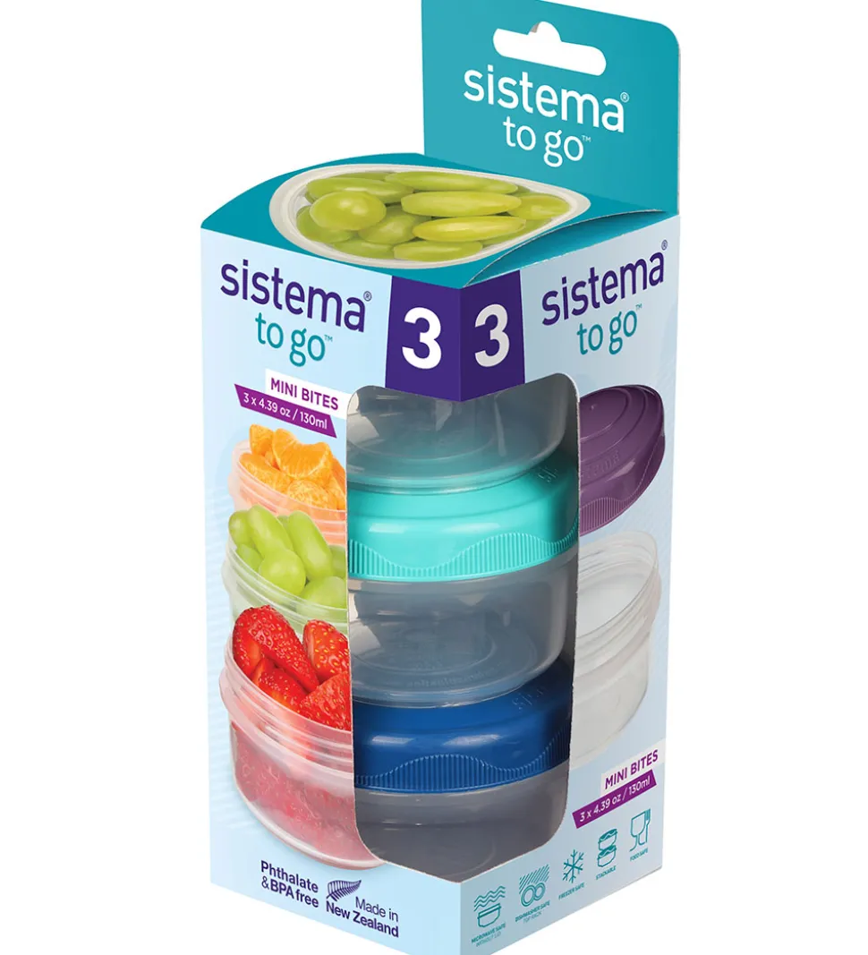 Sistema Beholdere - 3-pak - Mini Bites - 130 ml - Multi
