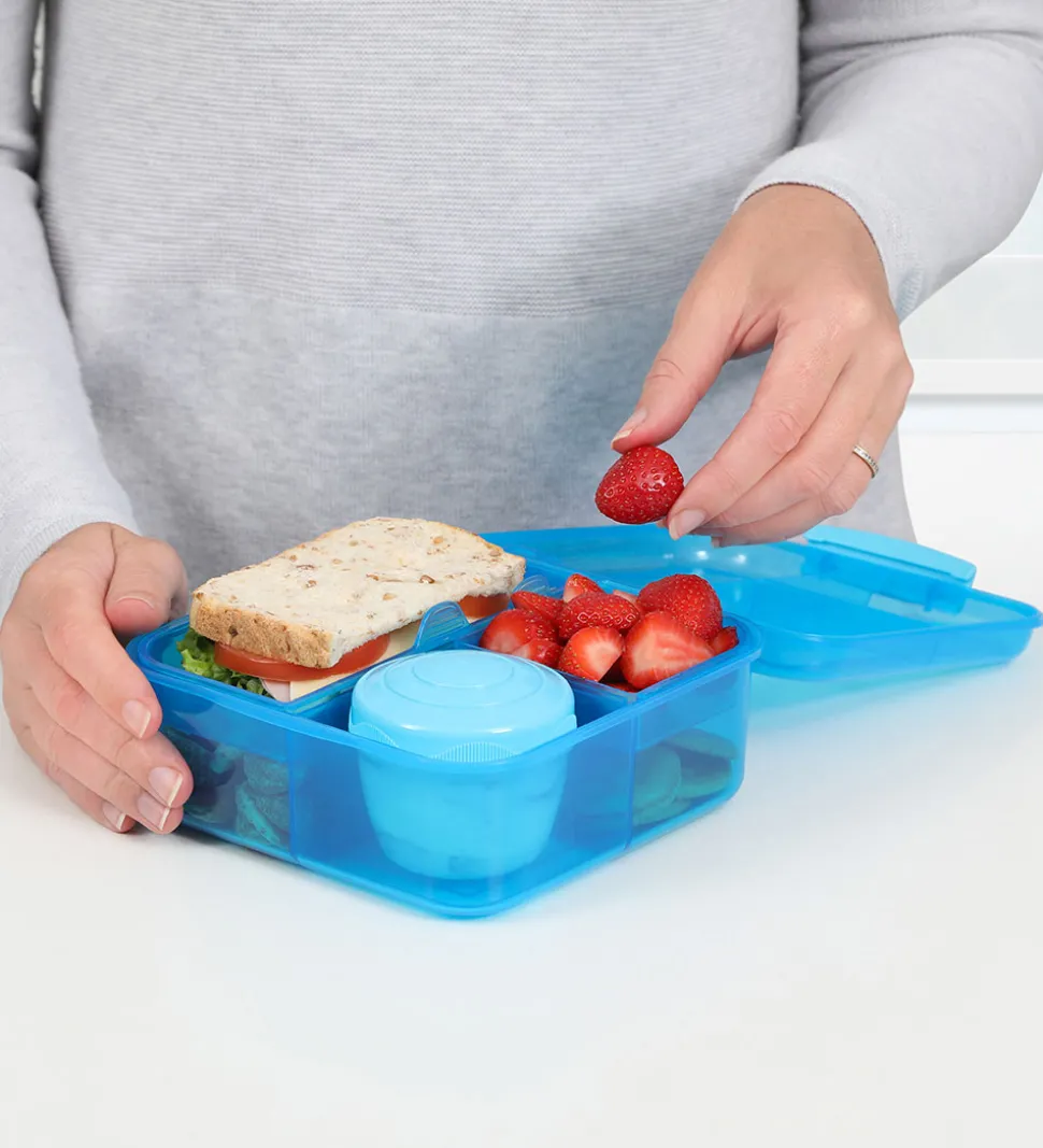 Sistema Madkasse - 1,25 L - Bento Cube - Blå