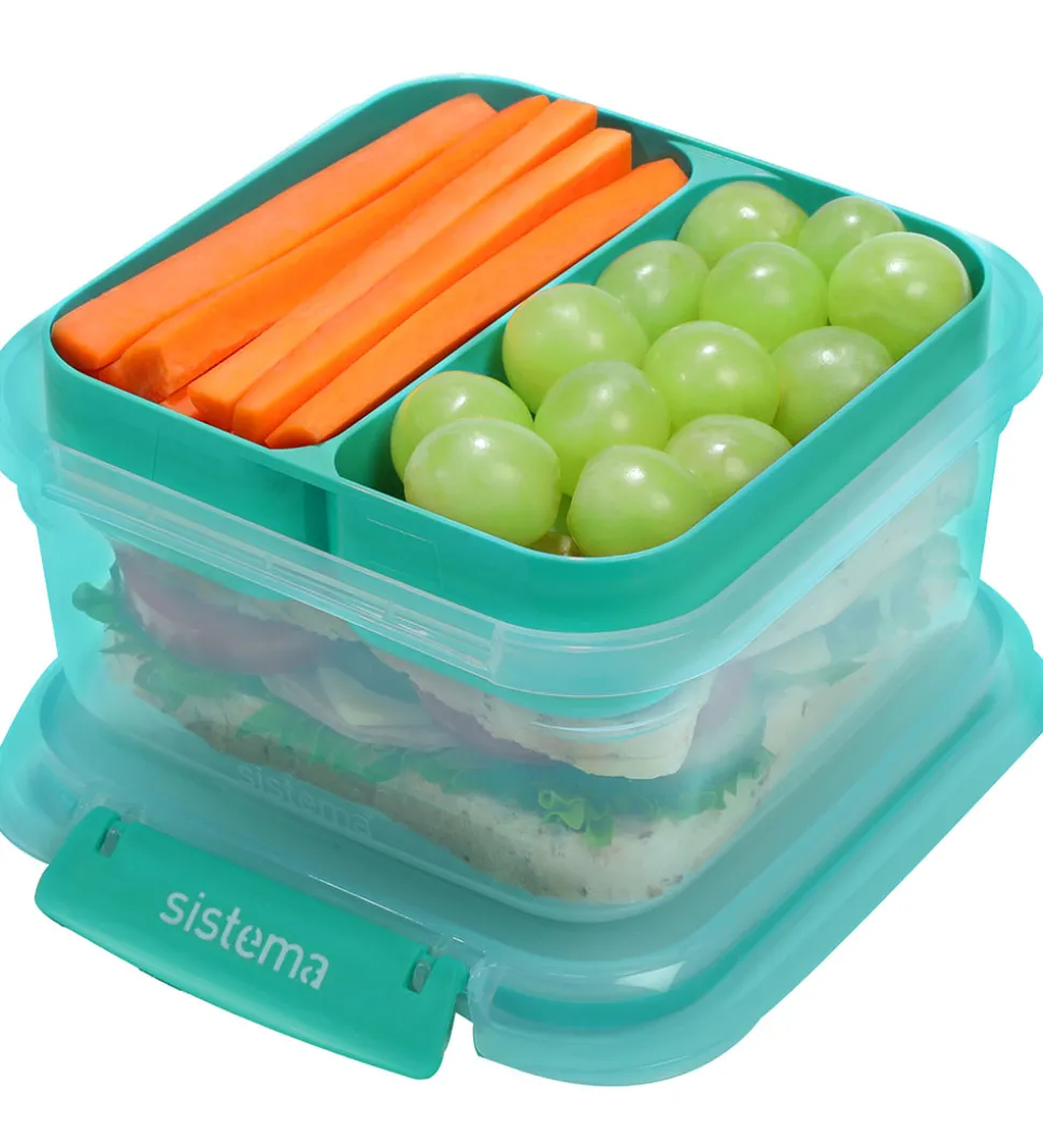 Sistema Madkasse - 1.15L - Square Stax To Go - Turkis