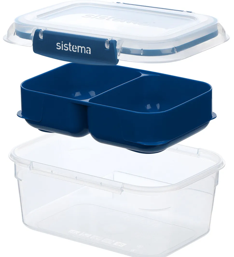 Sistema Madkasse - 1L Rectangle Stax To Go - Blå